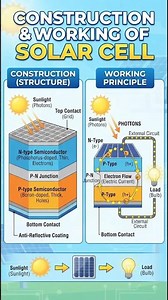 Solar cell construction and working #energy #physics #science #facts