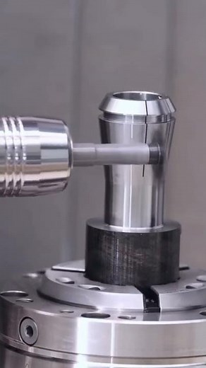 The whole process of spring collet processing # CNC machining # Machining