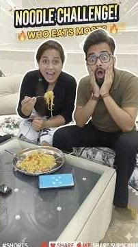 🔥 NOODLE CHALLENGE 🍜 | Funny Food Battle 😂 #viral #shortvideo #challenge #foodchallenge #trending