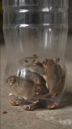 The Smartest DIY Mouse Trap Using Plastic Bottles! 🐭 #rat#short #mousetrap