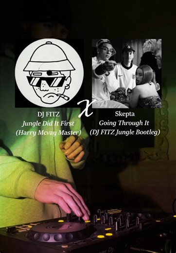 DJ FITZ with the @SkeptaTV vocals 🤟 - #jungle #skepta #junglemusic #djing #bristol