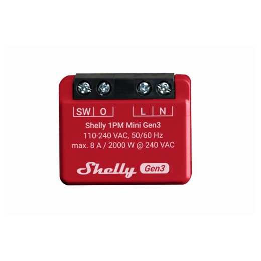 Micromodule Wi-Fi avec mesure énergie SHELLY 1PM Mini Gen3