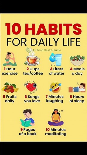 10 Daily Habits That Will Change Your Life #healthylifestyle