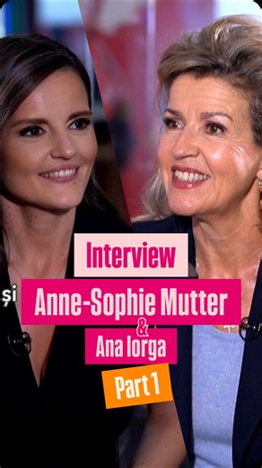 Ana Iorga on Instagram: "Interview with Anne-Sophie Mutter for Antena 3 CNN. PART 1. Absolutely thrilled! Her passion, warmth, and brilliance are truly inspiring. ❤️@anne_sophie_mutter @enescu_festival @biancaboitan @iulian.stoica.1"