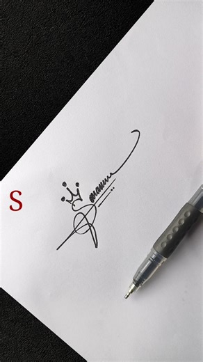 How to Create Stylish S Signature ✍️ | Simple Autograph Tutorial #Shorts