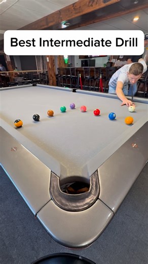 Traveling Pool Hustler 🎱 on Instagram: "You’ve done the beginner drills… now it’s time to level up. This intermediate pool drill will test your accuracy and cue ball control like never before. #billiards #pooldrills"