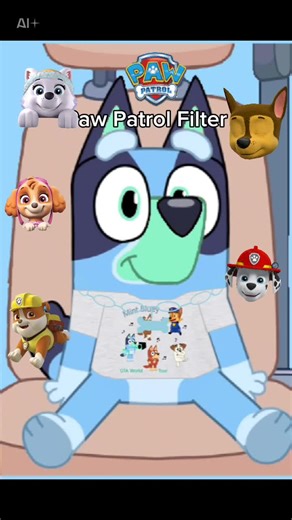 #aifilter #CapCut Mint Bluey Paw Patrol