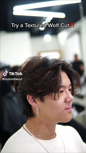 Wolf Cut for 2023⁉️🐺 #wolfcut #asian #straighthair #hairstye #barber #haircut #mylzinthecut