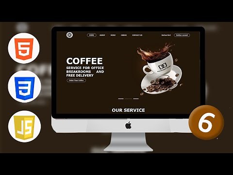 Part 6: Learn How to Build a Coffee Website with HTML, CSS & JS | Building Frontend Website Homepage