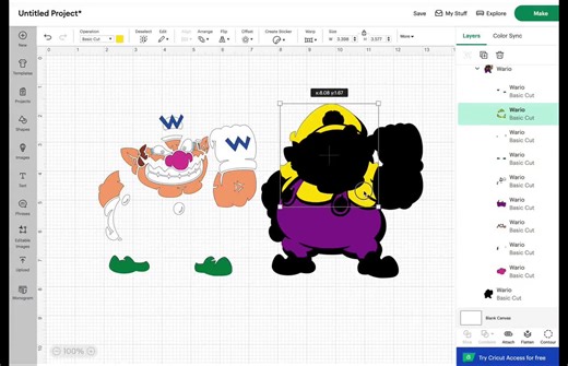 Wario Vector Cut File: Super Mario SVG PNG AI Pack (digital Download) - Etsy UK