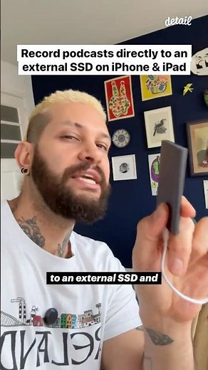 Record podcasts directly to external SSD on iPhone and iPad