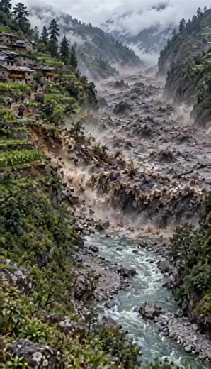 Otra vez volvió a suceder. Qué está pasando con nuestra tierra. otro río enorme se desborda en nepal el día de hoy domingo.