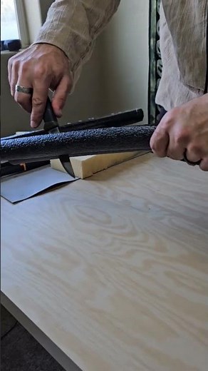 Sneak peek for a viking sword tutorial! #vikings #diy #boffer #larp #ducttape #howtomakeasword