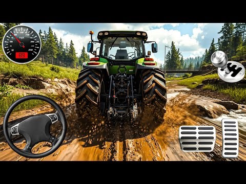 Realistic Tractor Driving Gameplay - Open World Off-Road Simulator - Android Gameplay