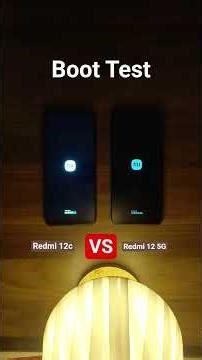 Redmi 12c VS Redmi 12 5G Boot Test #android #smartphone #redmismartphone #redmiphone