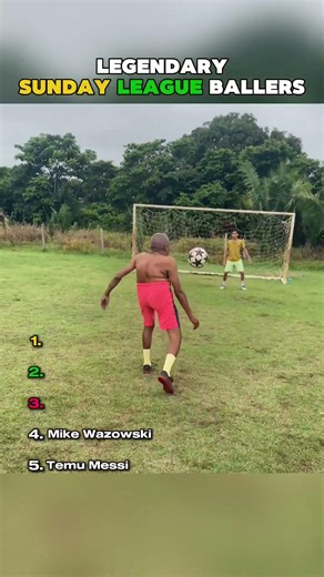 Top Legendary Sunday League Ballers