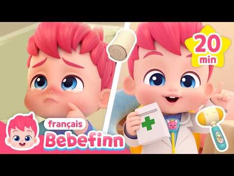 Aïe Aïe ! J’ai un Grand Bobo 😢💊 | +Comptines | Bebefinn français 👶 Chansons pour Enfants