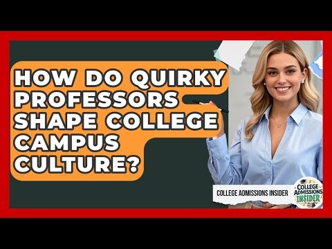 How Do Quirky Professors Shape College Campus Culture? - College Admissions Insider
