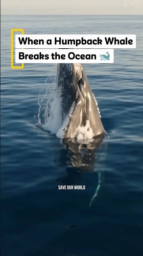 When a Humpback Whale Breaks the Ocean 🐋