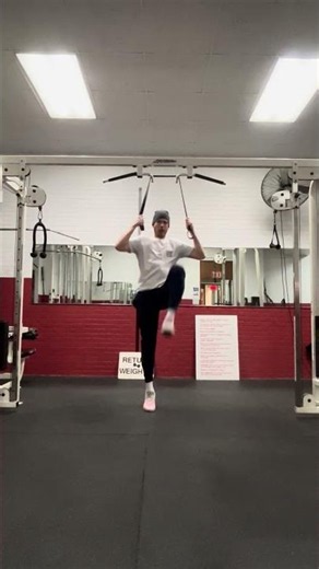 Assisted high knee march #workout