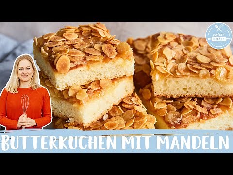 Butterkuchen mit Mandeln 🌟🥮 | Omas schneller Klassiker vom Blech | Einfach Backen