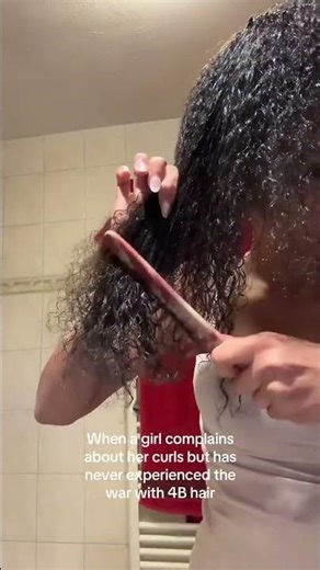 Girl, You Think Those Are Curls? Try 4B and Come Back😍💫 | by @yolanda.joc #hairtok #curlyhair