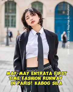 May-may Entrata sumali sa kauna unahang pagkakataon sa fashion runway sa Paris #MaymayEntrata #pinoyfashion | Venielyn Rahman