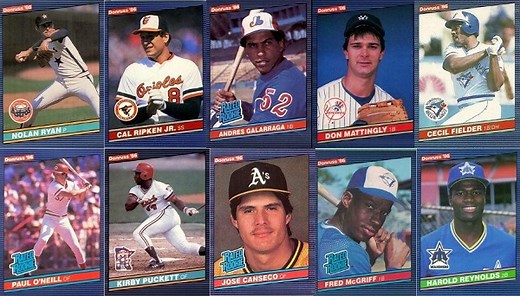 1986 Donruss Baseball Cards - 10 Most Valuable - Wax Pack Gods