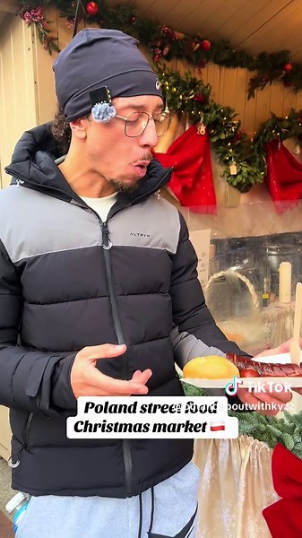 Street food Poland Christmas market #poland #travel #krakow