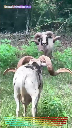 Satisfying Horn Clash: Watch Rams Engage in a Ritualistic Duel! 🐏⚔️