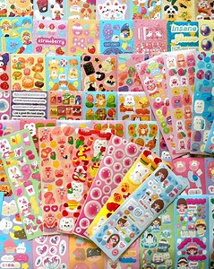 Deco Mini Sticker Sheets, Kawaii Aesthetic Stickers, Cute Korean Stickers, Polco Deco Random Stickers for Kpop Photocard, Toploader, Planner - Etsy
