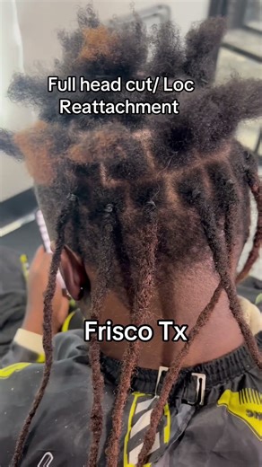 Full head loc replacement reattachment service with natural original hair