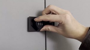 Keyless Cabinet Lock with Combination Code - 3-Digit Password Hasp Latch Lock for Drawers, Bifold Closet Door and Double Sided Door (Silver, 4.5 Inch)