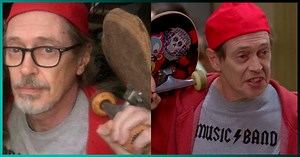 Steve Buscemi se disfrazó como el meme de Steve Buscemi para Halloween