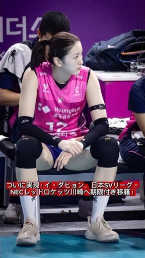 ついに実現！イ・ダヒョン、日本SVリーグ・NECレッドロケッツ川崎へ期限付き移籍！ #バレーボール #佐藤優 #volleyball #渡部優衣