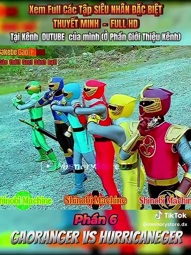 GAORANGER VS HURRICANGER - PHẦN CUỐI #sieunhangao #sieunhancuongphong #sieunhan #mohinhdochoi #gaoranger #phucgao #memorystoredx