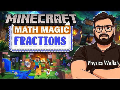 Learn Fractions with Minecraft | Minecraft Math Magic | Coding For Kids