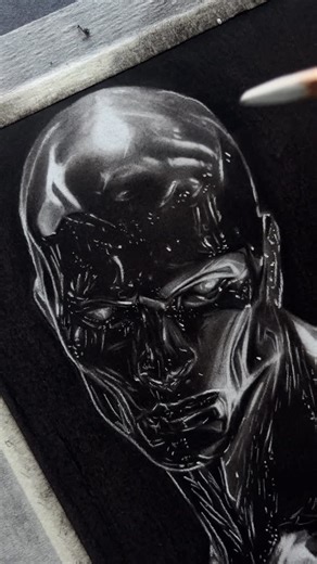 @_singhart on Instagram: "Realistic Silver Surfer | “To save one world, I doomed a thousand.“✨ #charcoal #charcoalart #charcoaldrawing #drawings #realistic #art #artwork #artist #artsy #artgram #artreels #sketchbook #sketch #reelitfeelit #fyp"