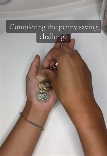 Finally completed🤩this is my 3rd time completing this challenge now. How close are you to completing yours? #savingmoneytips #budget #budgeting #cashstuffing #saver #savingchallenge #pennysavingchallenge #fyp