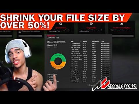 How to Compress your Files in Assetto Corsa! ( SAVE STORAGE SPACE)