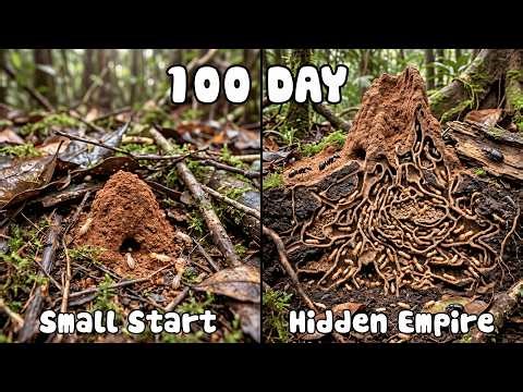 5,000 Termites Building an Underground Empire in 100 Days