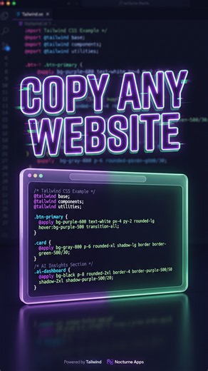 Copy ANY website Tailwind classes in 1 click 🤫 #tailwindcss #coding #frontend #nextjs #chrome