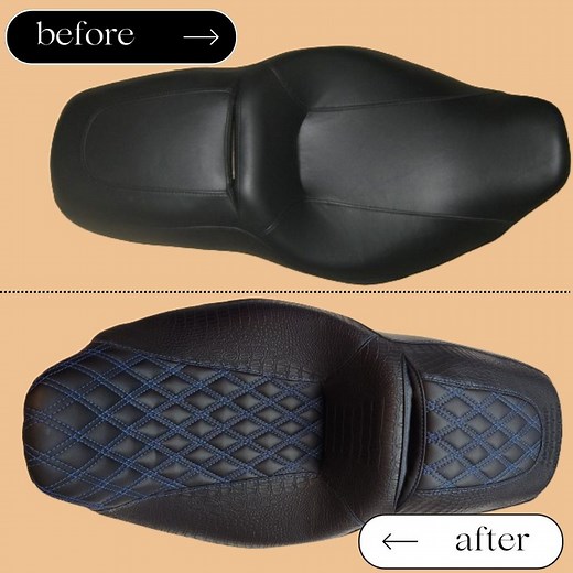 Tired of Your Boring Seat? Make a Statement on the Road! . . Transform your ride with a seat that truly reflects your style! 🌟 We offer customized embroidery to give your seat a personalized look. Choose from our wide variety of designs and vibrant thread colors to give your seat a fresh eye-catching look on the road!💥 . Premium gel inserts are available, designed for maximum comfort and support especially on long rides. . Ready to stand out? 🚀 Revamp your seat today and drive with pride! | W