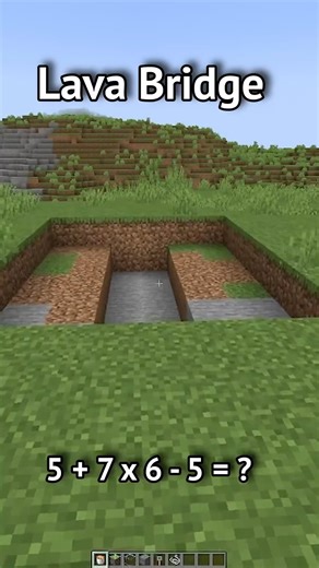Minecraft lava Bridge💀(World's SmallestViolin) #minecraft #shorts