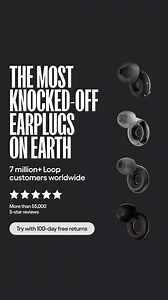 Why is everyone copying these earplugs?  Here's how we go the extra mile to keep your ears happy: ⭐️ Award-winning engineering ⭐️ Filtered backgrounds and clear conversations ⭐️ Reusable and washable design ⭐️ 100-day free returns Ready to take the next step? Lock them in today. | Loop | Facebook