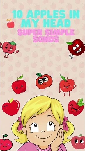 10 Apples In My Head | Super Simple Songs #shorts
