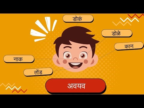 Body parts in Marathi | अवयवांची नावे | Marathi rhymes | Badbadgeete | Marathi Balgeet