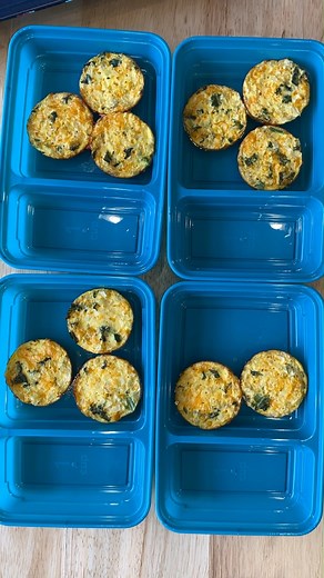 Making healthy breakfasts now = sleeping in for the rest of the week! These Kale & Cheddar Egg Bakes bake up in a muffin tin, leaving you with perfectly portioned protein & veggies to power up your mornings. Just pop the egg bakes into meal-prep containers (like the ones from @mealpreponfleek), then microwave to heat when you're ready to eat! Get the full recipe, and sign up for my free daily emails while you’re there! -> https://www.hungry-girl.com/weekly-recipes/healthy-muffin-pan-recipes-choc