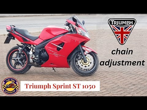 Triumph Sprint ST 1050 chain adjustment