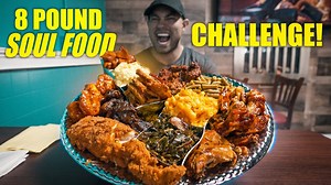 308K views · 7.5K reactions | Today I take on NuNu's monster big boy soul food challenge in ft pierce florida. This big boy platter consist of Mac & cheese red snapper, boom boom shrimp, meat loaf; ox tail, smothered pork chops, garlic parm wings , bbq wings, roasted chicken, fried green tomatoes, green beans, collard greens, yams and potato salad. I had 1 hour to complete this $150 dollar challenge. 3210 Orange Ave, Fort Pierce, FL 34947 | Nathan Figueroa | Facebook
